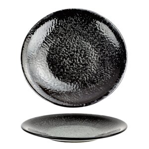 Тарелка мелкая ø27 см Kutahya Porselen Nanokrem "Чёрно-пепельный" NNTS27DU890220