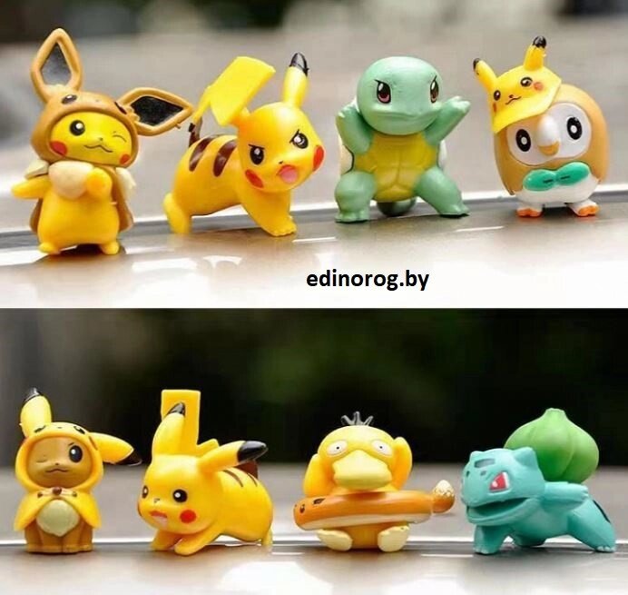 Игровой набор фигурок из 8 покемонов. от компании Интернет-магазин детских игрушек Edinorog - фото 1