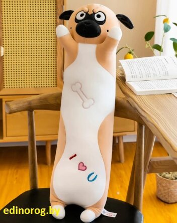 Игрушка подушка котик Kawaii Dog 70 см + брелок ##от компании## Интернет-магазин детских игрушек Edinorog - ##фото## 1
