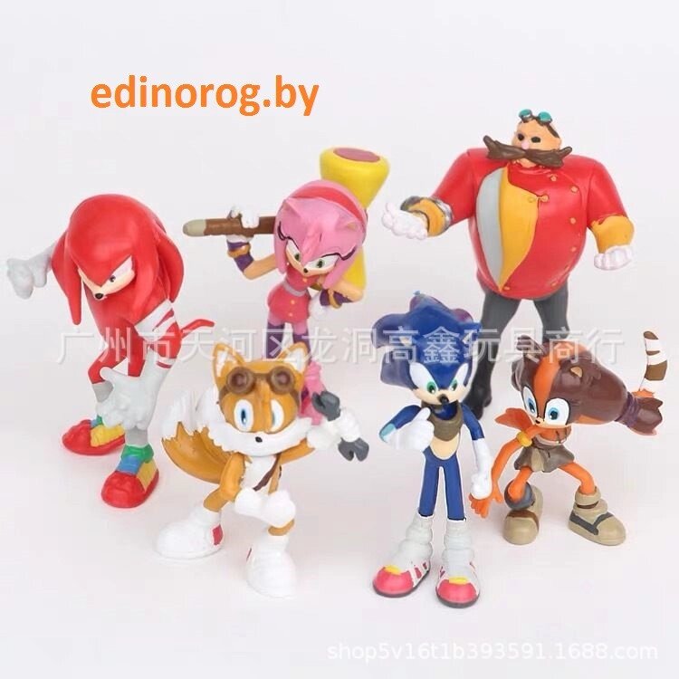 Игрушки Соник Sonic набор 6 фигурок. ##от компании## Интернет-магазин детских игрушек Edinorog - ##фото## 1