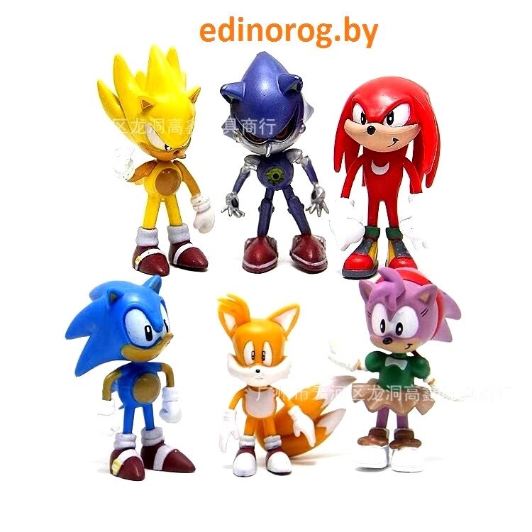 Игрушки Соник Sonic набор 6 фигурок. ##от компании## Интернет-магазин детских игрушек Edinorog - ##фото## 1