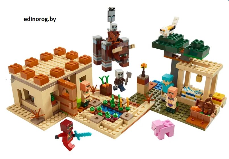 Конструктор Minecraft Майнкрафт Патруль разбойников 580 дет .+ фигурка в подарок ##от компании## Интернет-магазин детских игрушек Edinorog - ##фото## 1