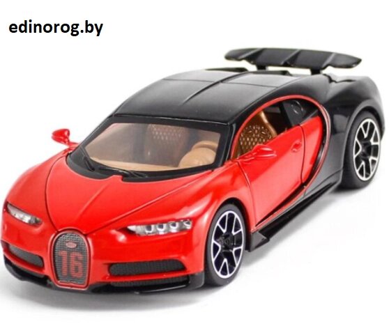 Машинка Металлическая Bugatti. Свет и звук. от компании Интернет-магазин детских игрушек Edinorog - фото 1