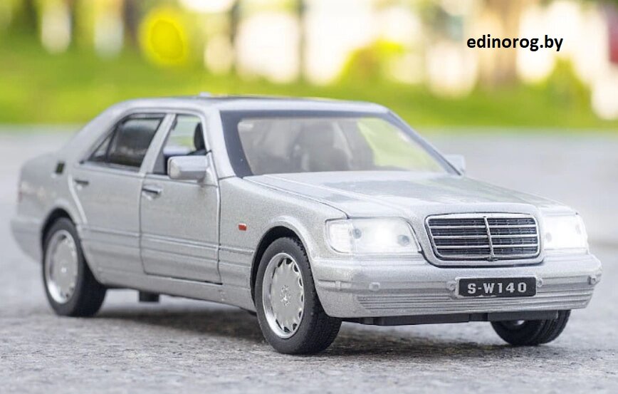 Металлическая машинка Mercedes Benz S Class W140 от компании Интернет-магазин детских игрушек Edinorog - фото 1