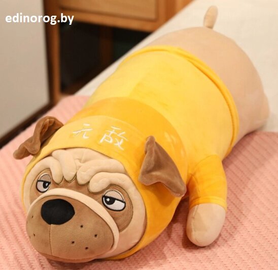 Мягкая игрушка Собачка, подушечка Бульдог 50 см. ##от компании## Интернет-магазин детских игрушек Edinorog - ##фото## 1
