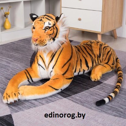 Мягкая игрушка Тигр 60 см + брелок от компании Интернет-магазин детских игрушек Edinorog - фото 1