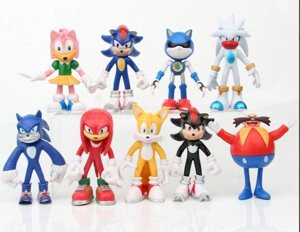 Игрушки Соник Sonic набор 12 фигурок больших.