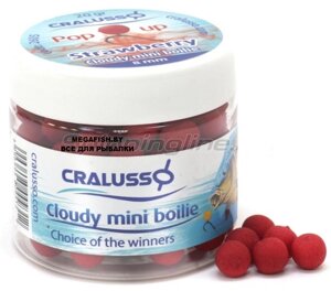 Бойлы Cralusso Pop-Up Mini Boilie (40 гр; 12 мм) Strawberry Cloudy