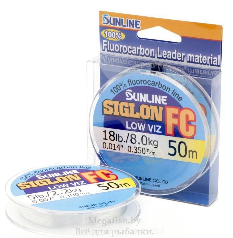 Флюорокарбоновая леска Sunline SIG-FC 50м (32кг) прозрачная 0.78 мм от компании Megafish - фото 1