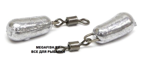 Груз Банан с ушком и вертлюгом Fish Gold (4 гр; 5 шт.) от компании Megafish - фото 1