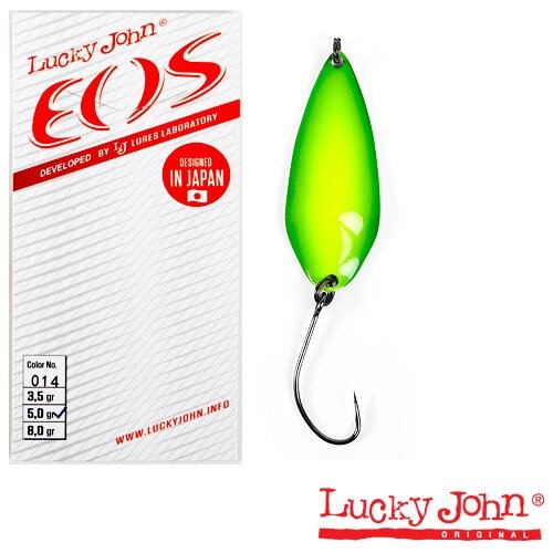 Колеблющаяся блесна Lucky John EOS 02.4 ( 2.9см, 2.4гр) цвет 019 от компании Megafish - фото 1