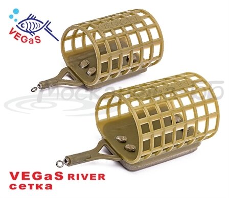 Кормушка фидерная VEGaS river "сетка"  medium, 50 гр. (12) №55 от компании Megafish - фото 1