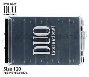 Коробка DUO REVERSIBLE 120, 200*126*36 мм, цвет-белый, верх-прозрачный