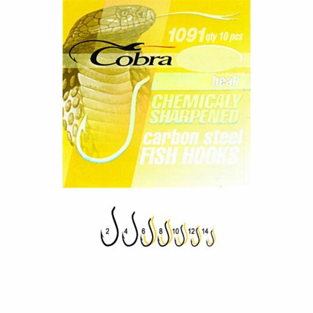 Крючки Cobra Pro BEAK сер. 1091G от компании Megafish - фото 1