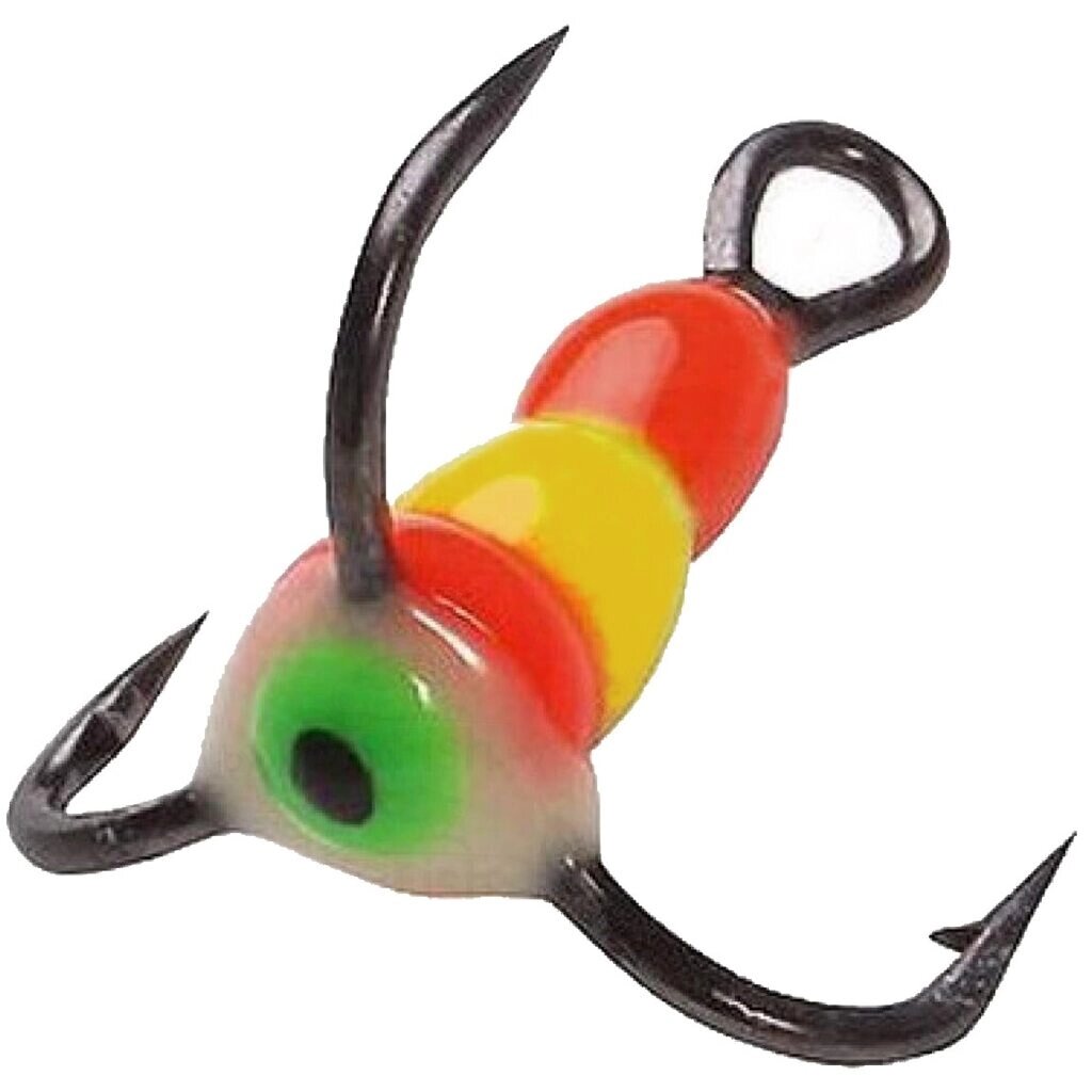Крючки-тройники для приманок Lucky John SCANDI с каплей цветной №10 от компании Megafish - фото 1