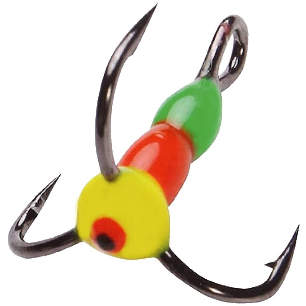 Крючки-тройники для приманок Lucky John SCANDI с каплей цветной №12 от компании Megafish - фото 1