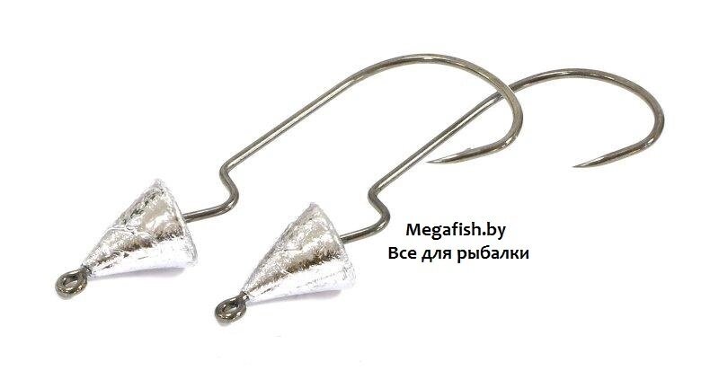 Крючок Hitfish с огрузкой Crowned Mini (№2; 2.2 гр; 4 шт.) от компании Megafish - фото 1