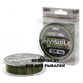 Леска Akkoi Invisible 3D (100 м; 0.10 мм)