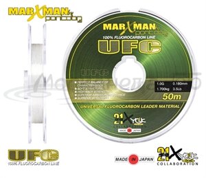 Леска Pontoon21 Fluorocarbon Marxman UFC, 0.300 мм, тест 4,70 кг (10,0Lb), 50м, прозрачная