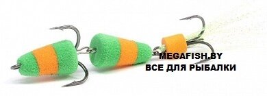 Мандула Lex Premium Classic 100 (10 см) Зеленый/Оранжевый/Зеленый от компании Megafish - фото 1