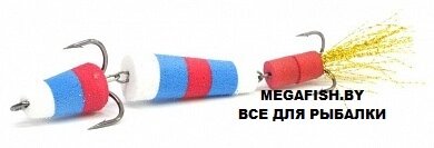 Мандула Lex Premium Classic 80 (8 см) Белый/Синий/Красный от компании Megafish - фото 1