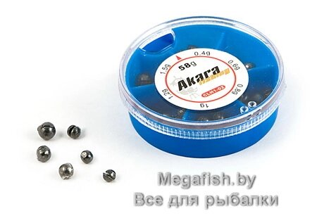 Набор грузил Akara CLH1-02 (дробинка) от компании Megafish - фото 1