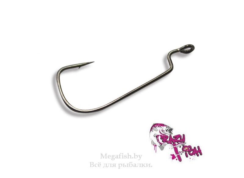 Офсетный крючок Crazy Fish Offset Joint Hook (10 шт.) №2 от компании Megafish - фото 1