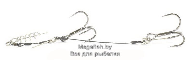 Оснастка для силикона BFT Shallow Stinger Rig 45кг Owner №3/0 от компании Megafish - фото 1