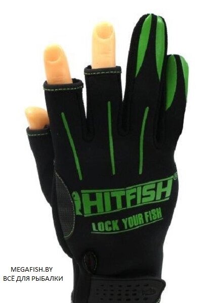 Перчатки Hitfish Glove-04 (L; зелёный) от компании Megafish - фото 1