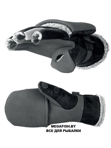 Перчатки-варежки Norfin Aurora Black (L) от компании Megafish - фото 1