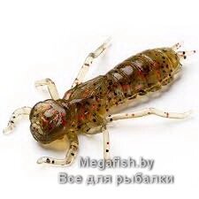 Приманка FishUp Dragonfly 1.2" (2.54 см; 10 шт.) 045 Green Pumpkin/Red&Black
