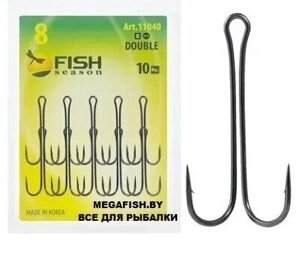 Крючок Fish Season DOUBLE №6 BN с длинным цевьём