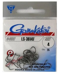 Крючок Gamakatsu LS-3614F N/L Black (№10; 10 шт.)