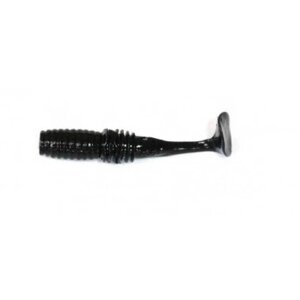 Твистер MEGABASS ROCKY FRY 2.0" P Vib Tail, 5 шт в уп., цвет: Solid Black 12