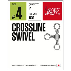 Вертлюги трехсторониие Lucky John Pro Series CROSSLINE SWIVEL 008