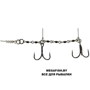 Остнаска стальная Lucky John Stinger Power Chain (3.5+7.0 см; №03/0-№2/0)