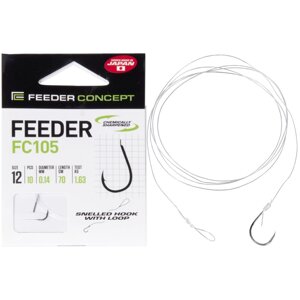 Крючки с поводком Feeder Concept FEEDER FC105 70cm №12