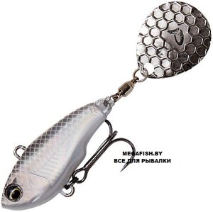 Тейлспиннер Savage Gear Fat Tail Spin (8 см; 24 гр) White Silver