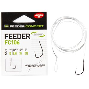 Крючки с поводком Feeder Concept FEEDER FC106 70cm №6