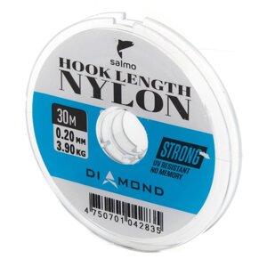 Леска монофильная Salmo Diamond HOOK LENGTH NYLON 30м 0.2 мм