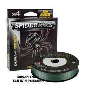 Шнур плетеный SpiderWire Dura4 Braid 150м 0.25мм Moss Green