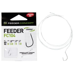 Крючки с поводком Feeder Concept FEEDER FC104 70cm №12
