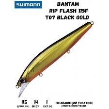 Воблер Shimano Bantam Rip Flash 115F T07 Black Gold