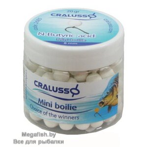 Бойлы Cralusso Pop-Up White Mini Boilie (40 гр; 12 мм) N-Butyric Acid