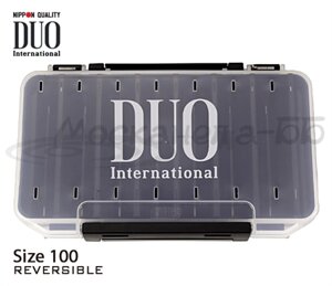 Коробка DUO REVERSIBLE 100, 193*100*30 мм, цвет-белый, верх-прозрачный