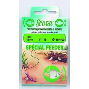 Крючки с поводком Sensas Special Feeder 100см 010