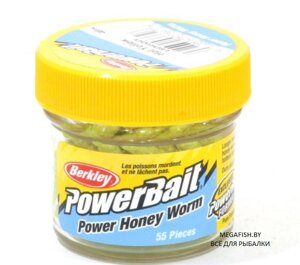 Приманка Berkley Powerbait Honey Worms (2.5 см; 55 шт.) Hot Yellow