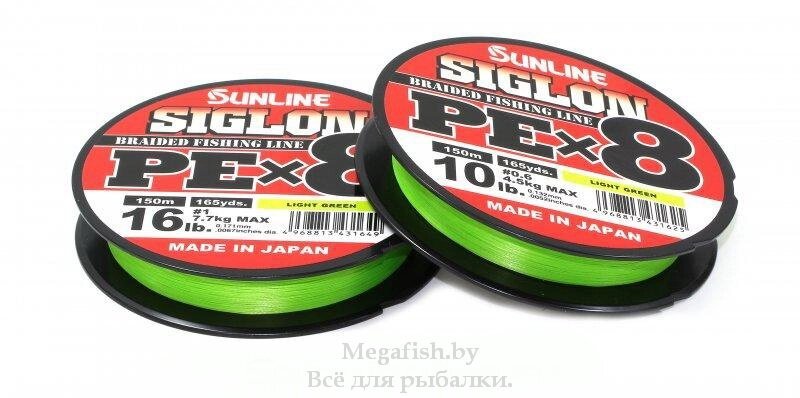 Плетеный шнур Sunline Siglon PE X8 150m (10lb/4.5kg) light green 0.6 от компании Megafish - фото 1