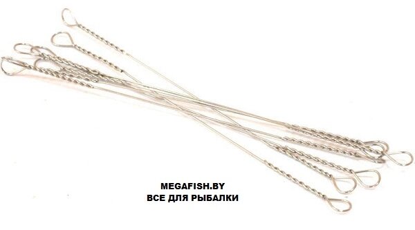Поводок Контакт струна STR (15 см; 0.3 мм; 6.5 кг) от компании Megafish - фото 1