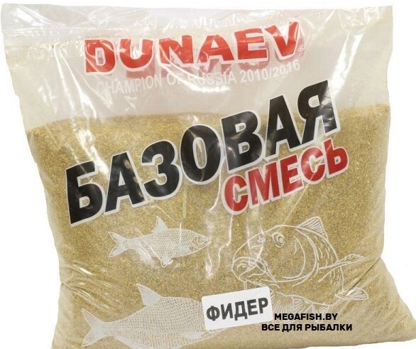 Прикормка Dunaev "Базовая смесь" (2.5 кг; Фидер) от компании Megafish - фото 1